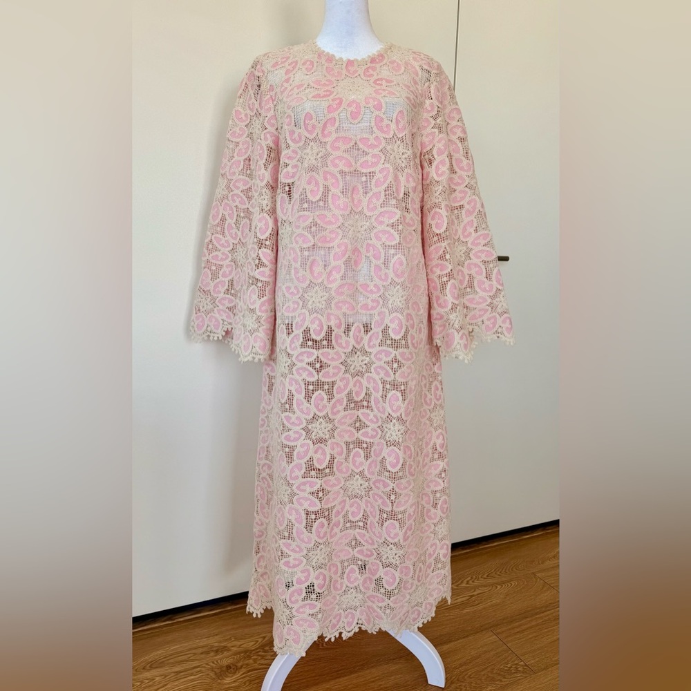 Zimmerman Resort collection cream and pink dress